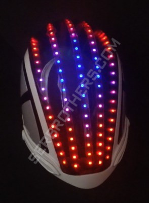 LED Helmet Robot
