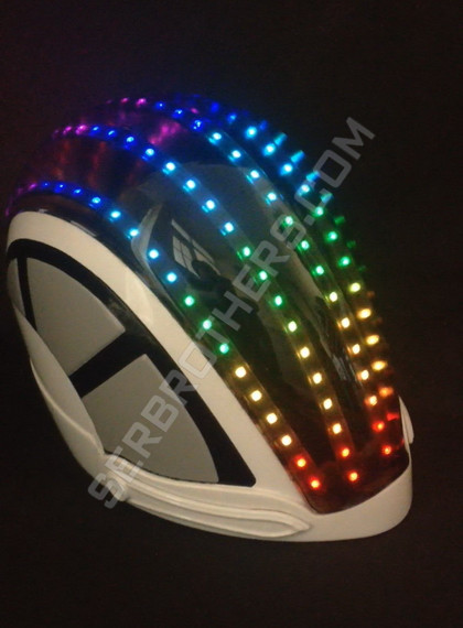 3D casco LED. LED Dj