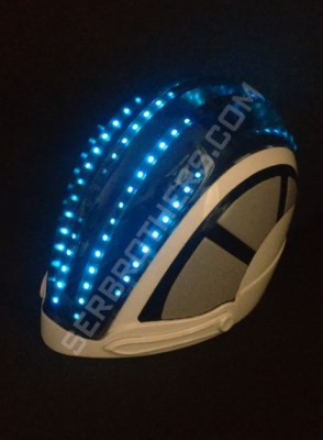 LED Helmet Robot
